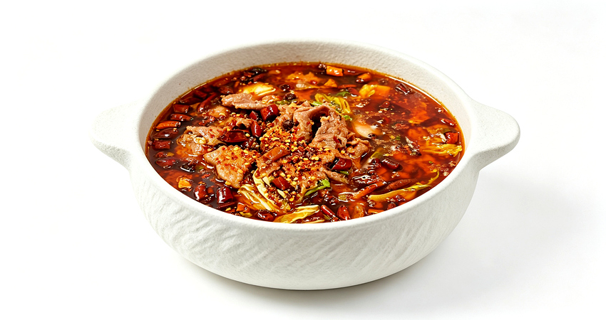 Poached Beef in Spicy Broth